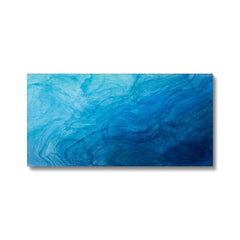 Deep Blue Water Artistry Canvas