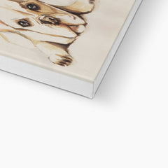 Light Brown Chihuahua Illustration Canvas