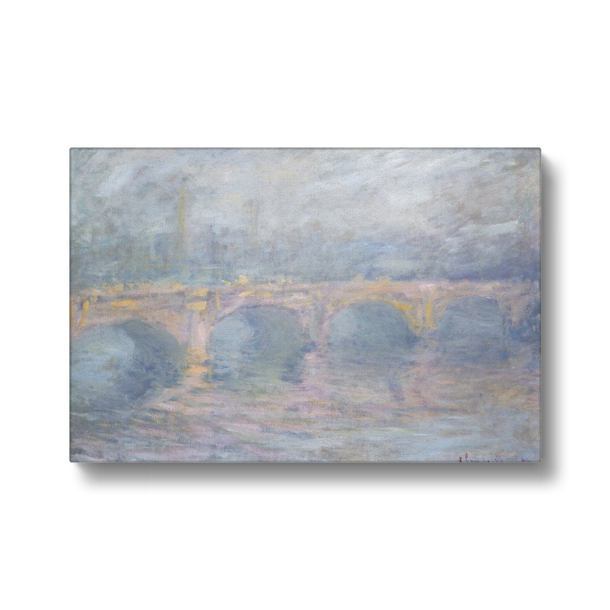 The Waterloo Bridge, 1840-1926 ,  In  Claude Monet Style Canvas