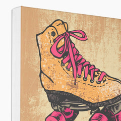 Pink & Orange Roller Skates Canvas