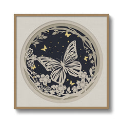 Whimsical Butterfly Haven  Canvas