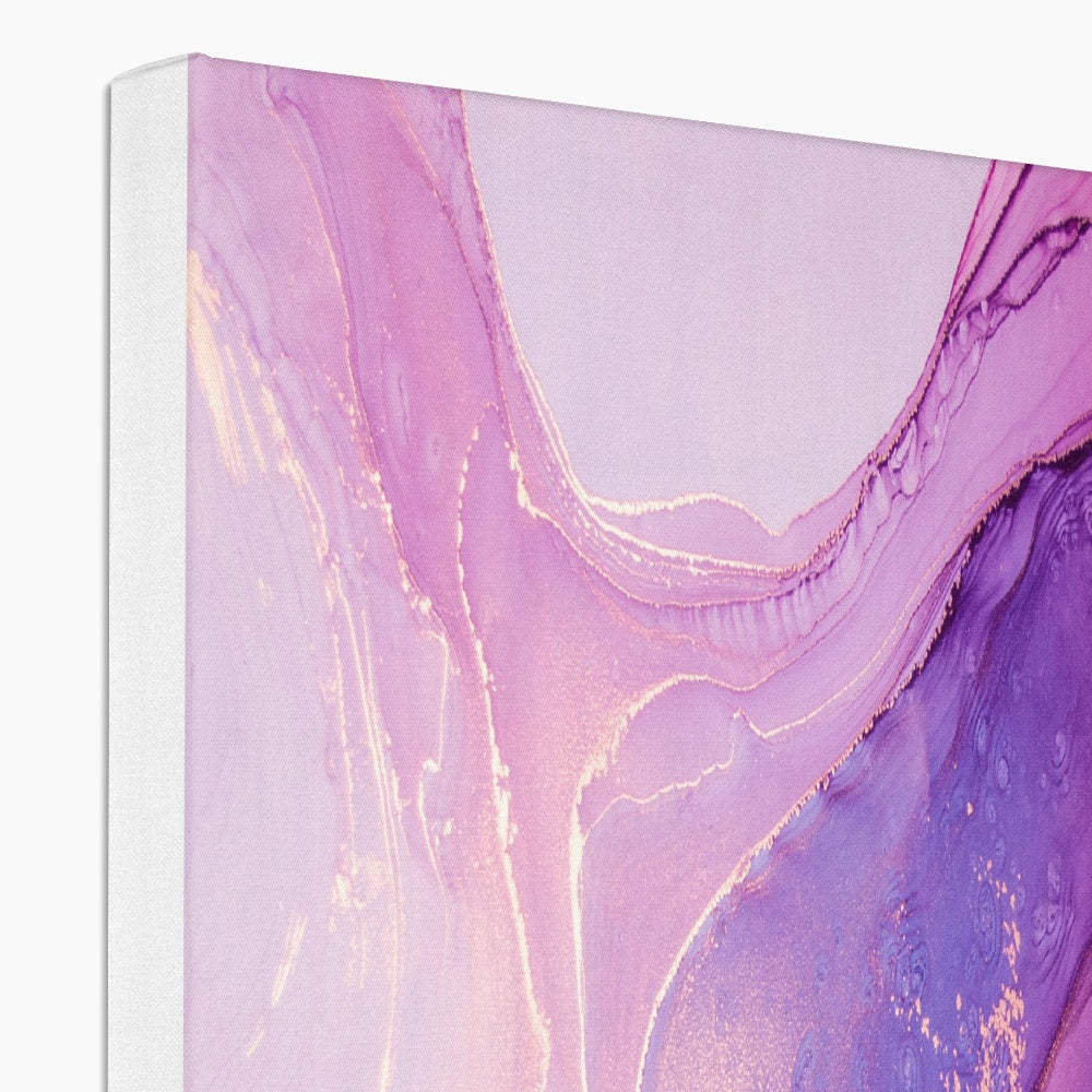 Purple Abstract Geode Wall Art Canvas