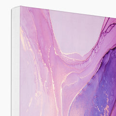 Purple Abstract Geode Wall Art Canvas