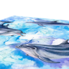 Oceanic Expressions By Dolphins  Canvas