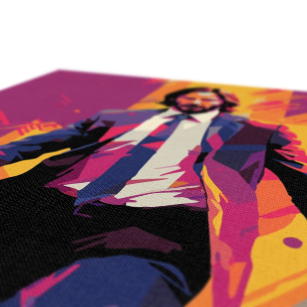 Artistic John Wick Sketch Canvas