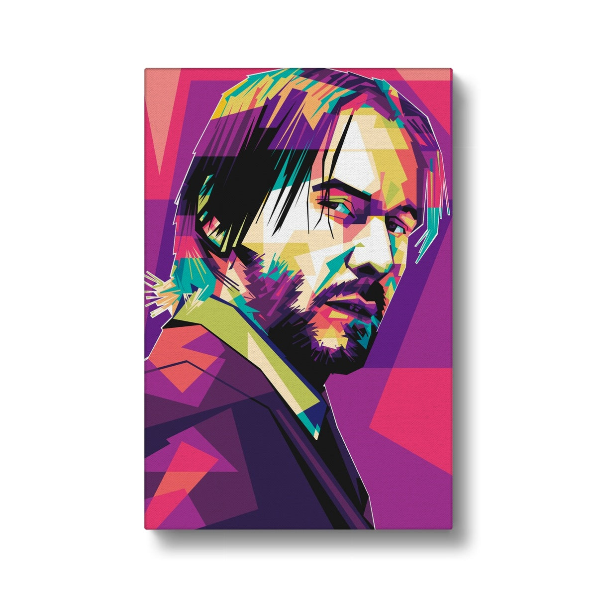 Artistic John Wick Side Portrait Canvas