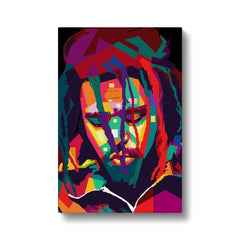 Striking J Cole Portrait  Canvas