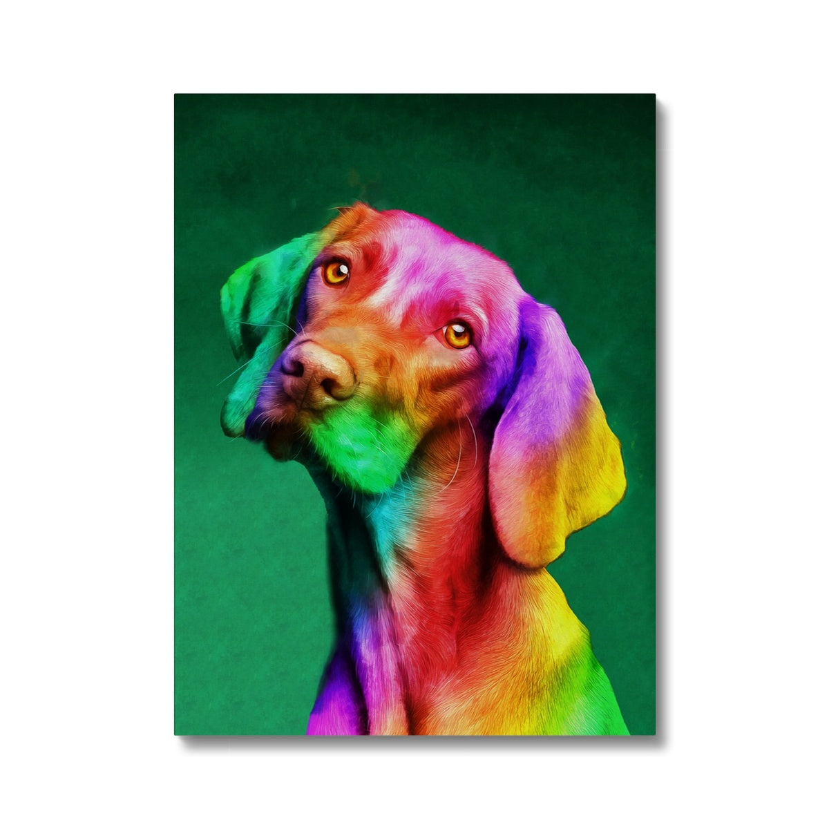 Labrador Retriever Multicolor Portrait  Canvas