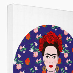 Glorious Farida Kahlo Illustration Canvas