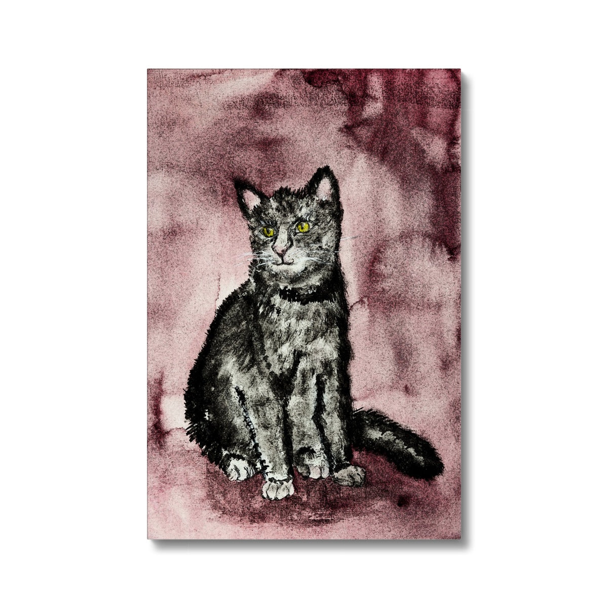 Splendid Black Cat Portrait Canvas