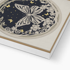 Whimsical Butterfly Haven  Canvas