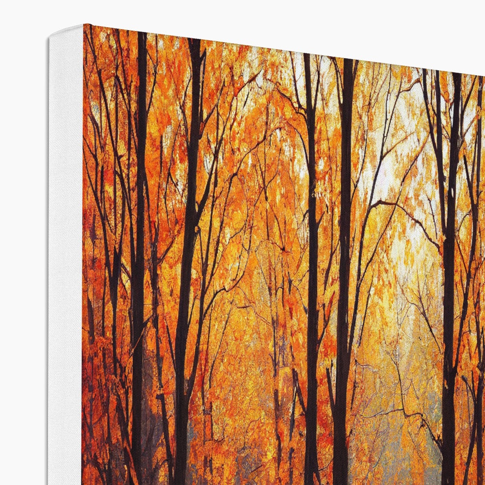 Autumn Fall Sunny Day Art Canvas