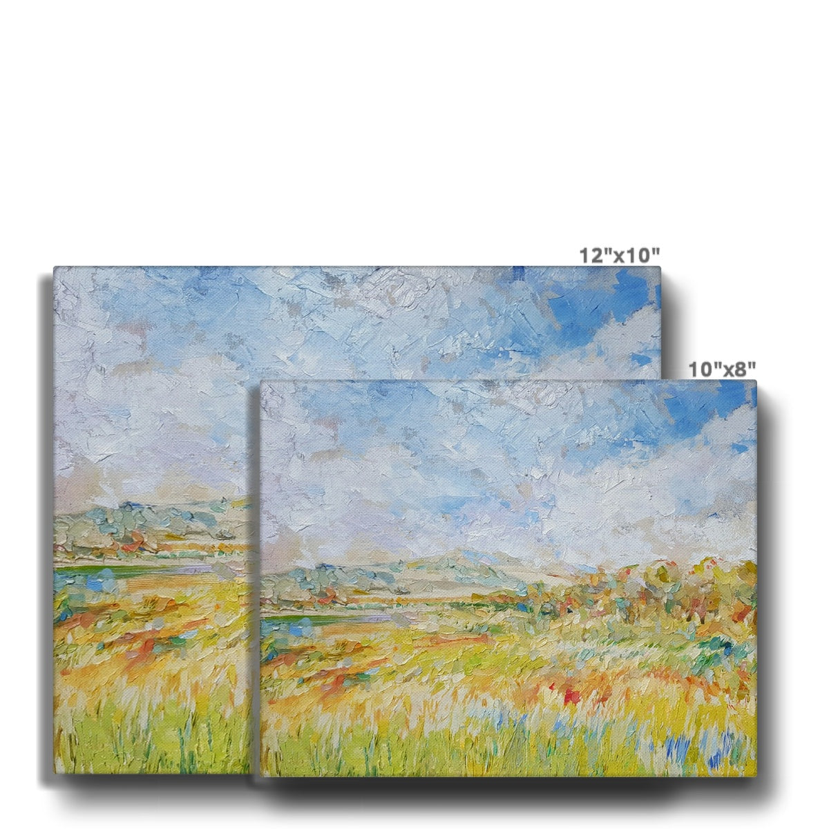 Soothing Wheatfield Under Thunderclouds Canvas