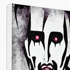Black & White Marilyn Manson's Spooky Poster Canvas