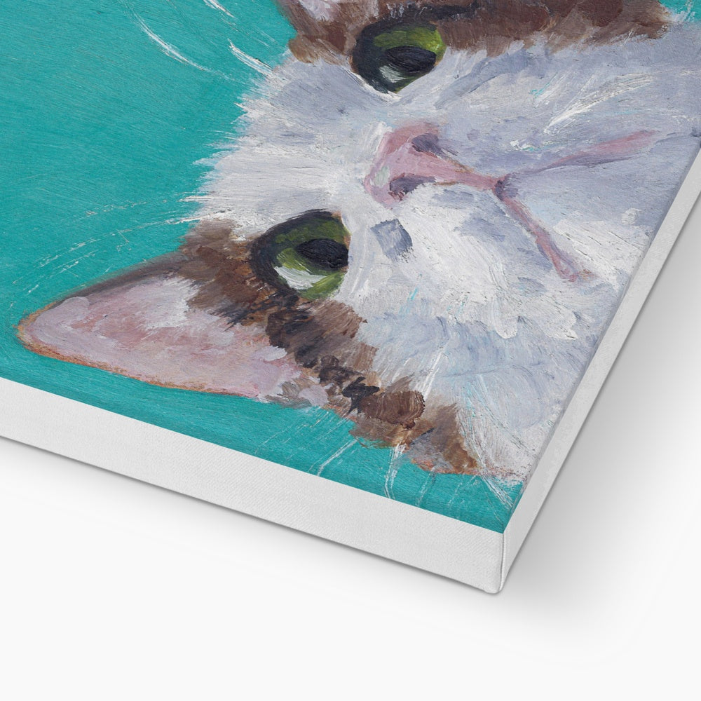 Curious Feline Art Canvas