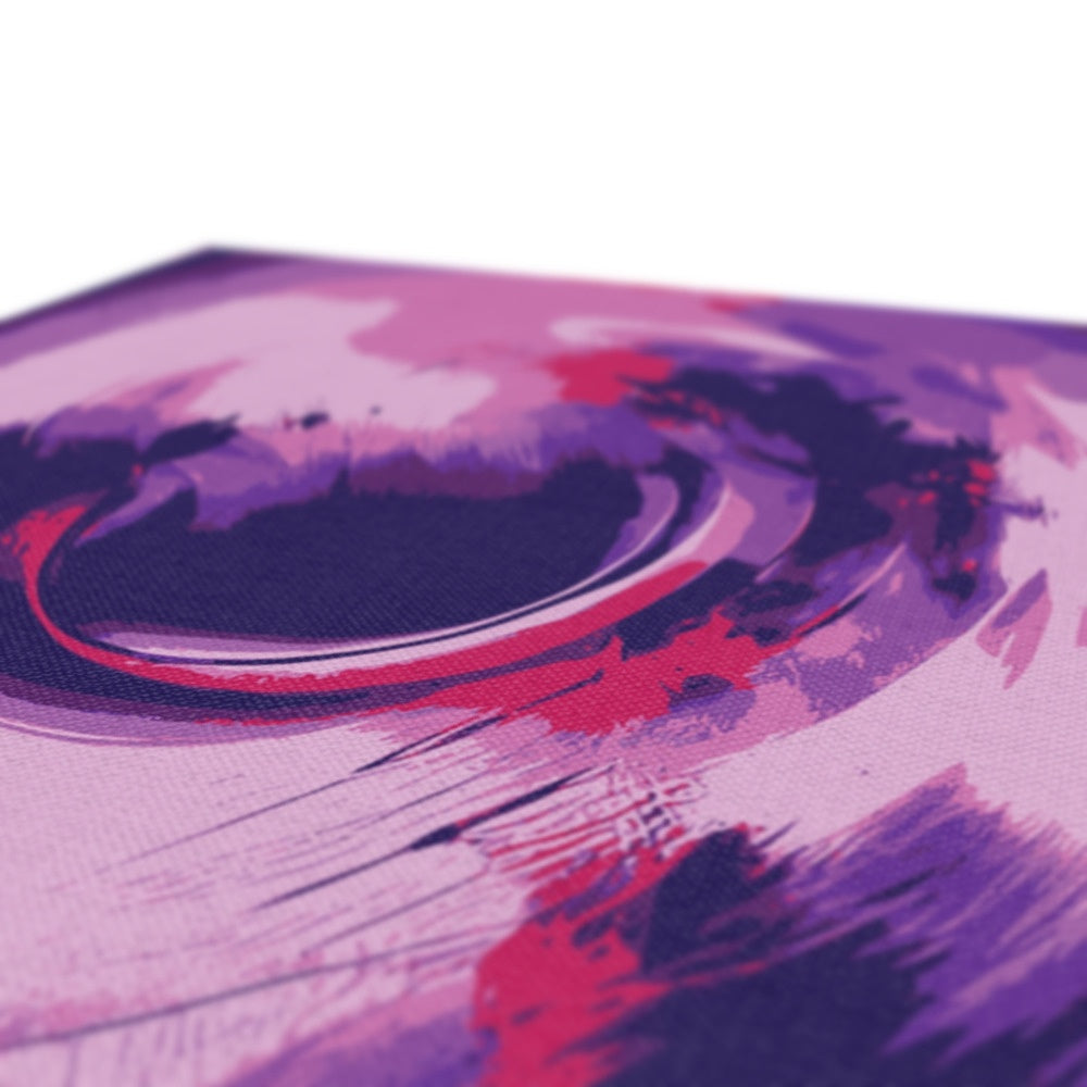 Elegant Purple Abstract Art Canvas