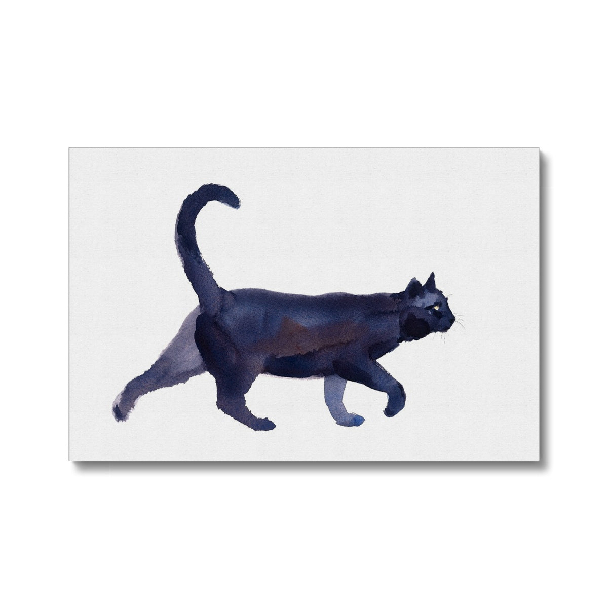 Black Cat Portrait Canvas