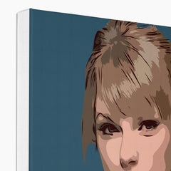 Sophisticated Taylor Swift Illustration Canvas