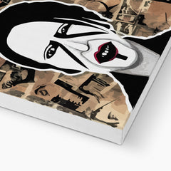 Black & White Marilyn Manson's Gothic Sketch Canvas