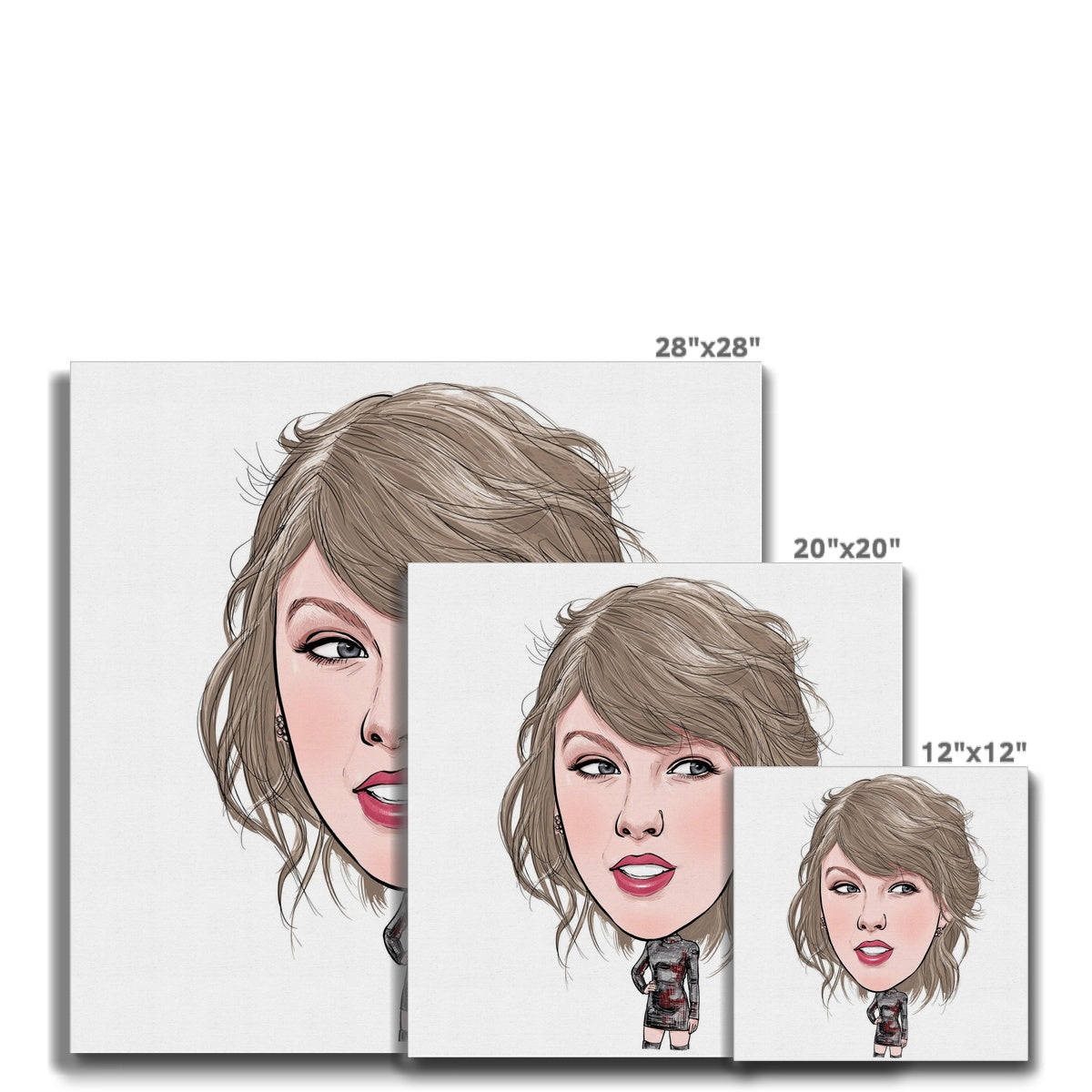 Taylor Swift Caricature Canvas