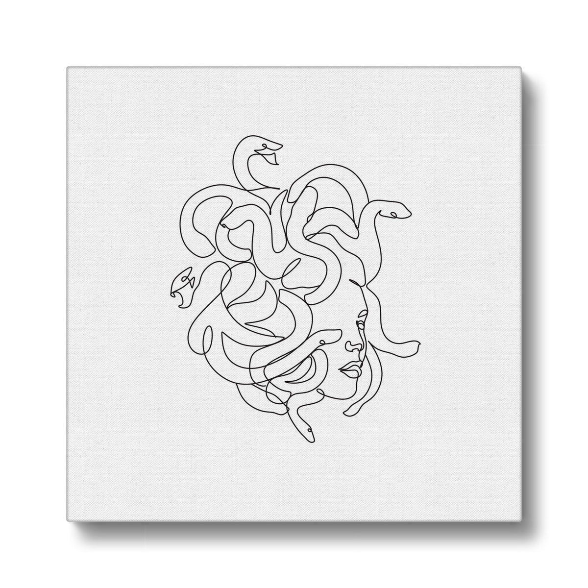 Medusa's Line Portrait Canvas