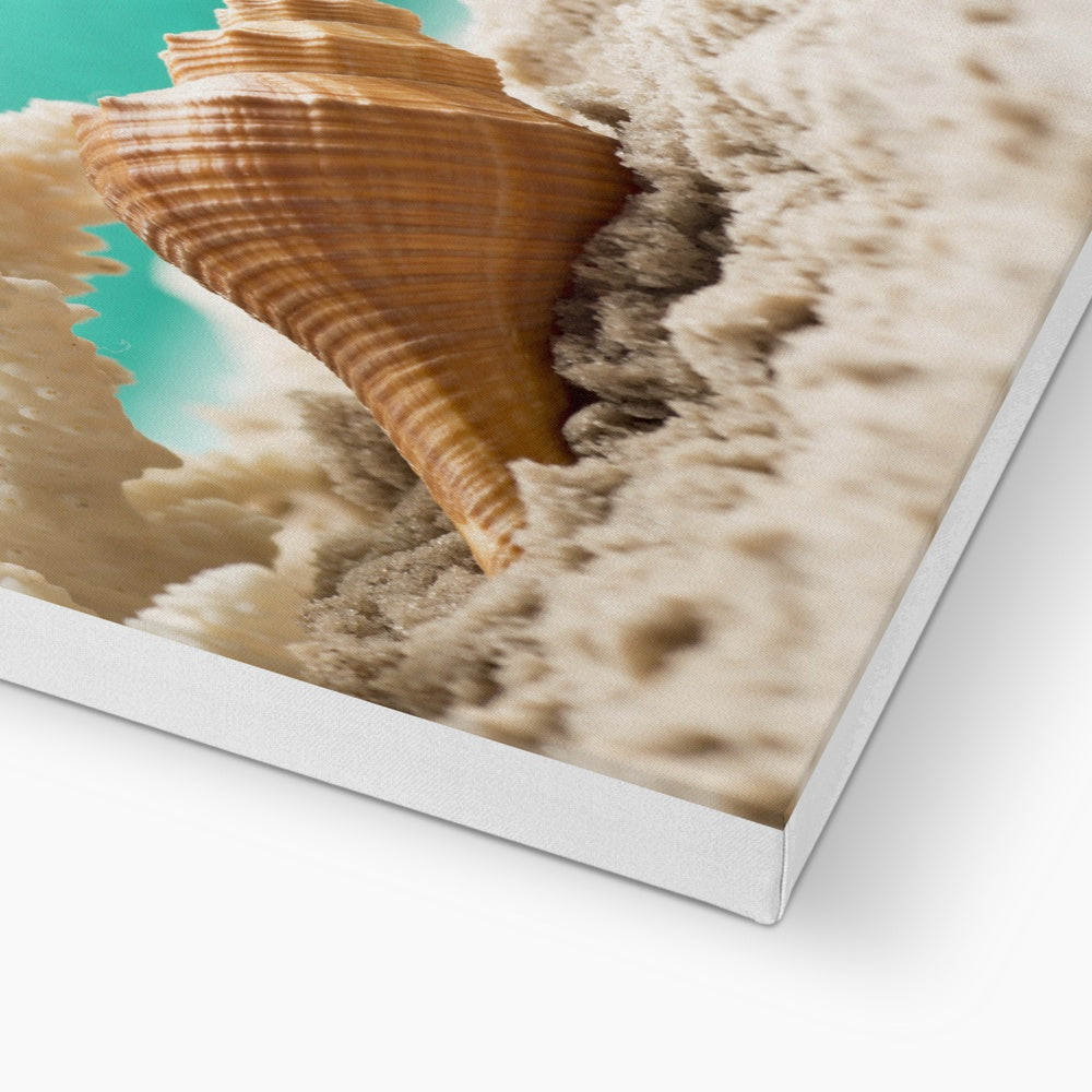 Ethereal Sea Shell Wall Art Canvas