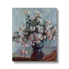 Vase With Flowers, 1882 , Claude Monet Canvas