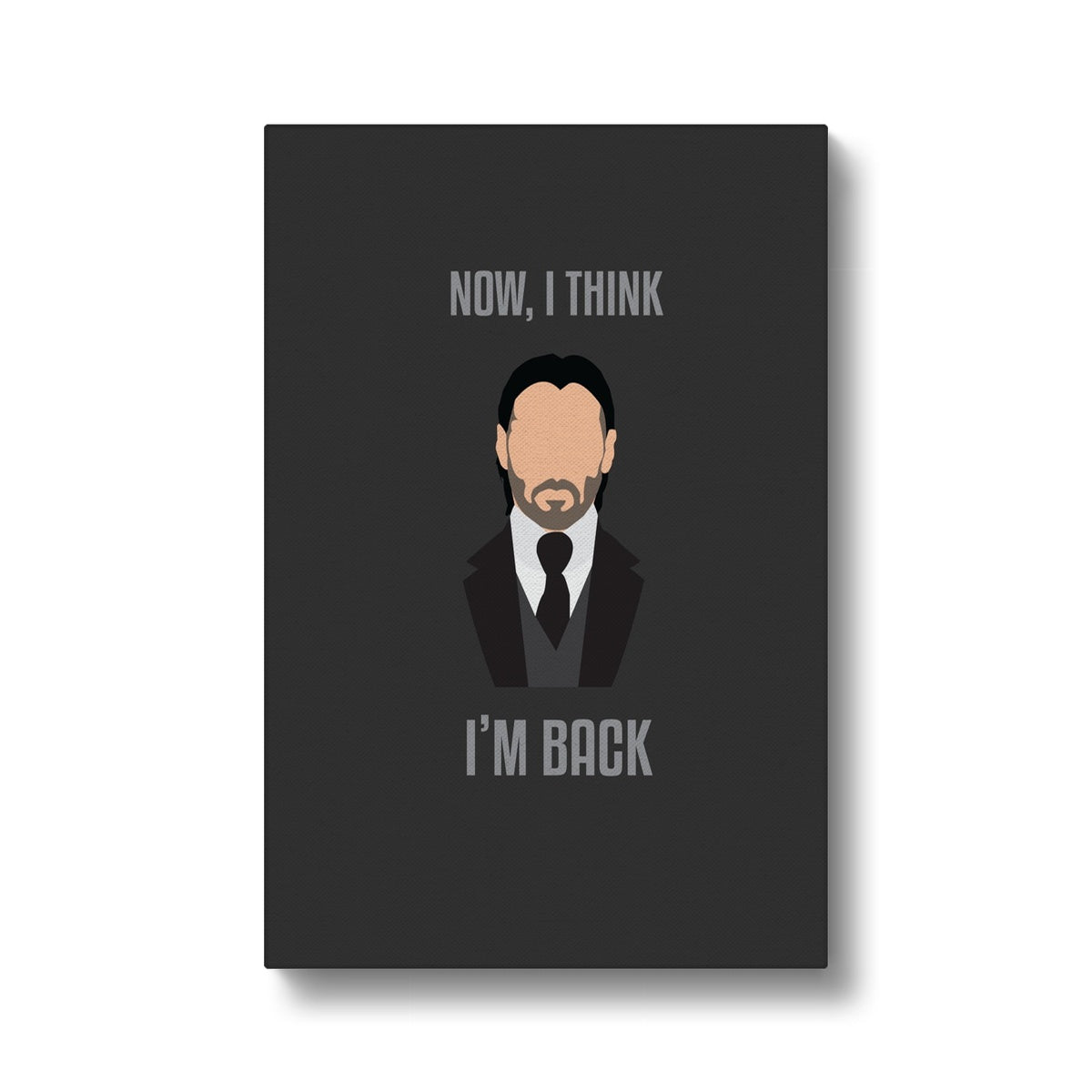 Black & White John Wick Quote Canvas