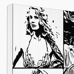 Black & White Taylor Swift Collage Canvas