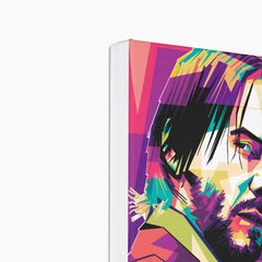 Artistic John Wick Side Portrait Canvas