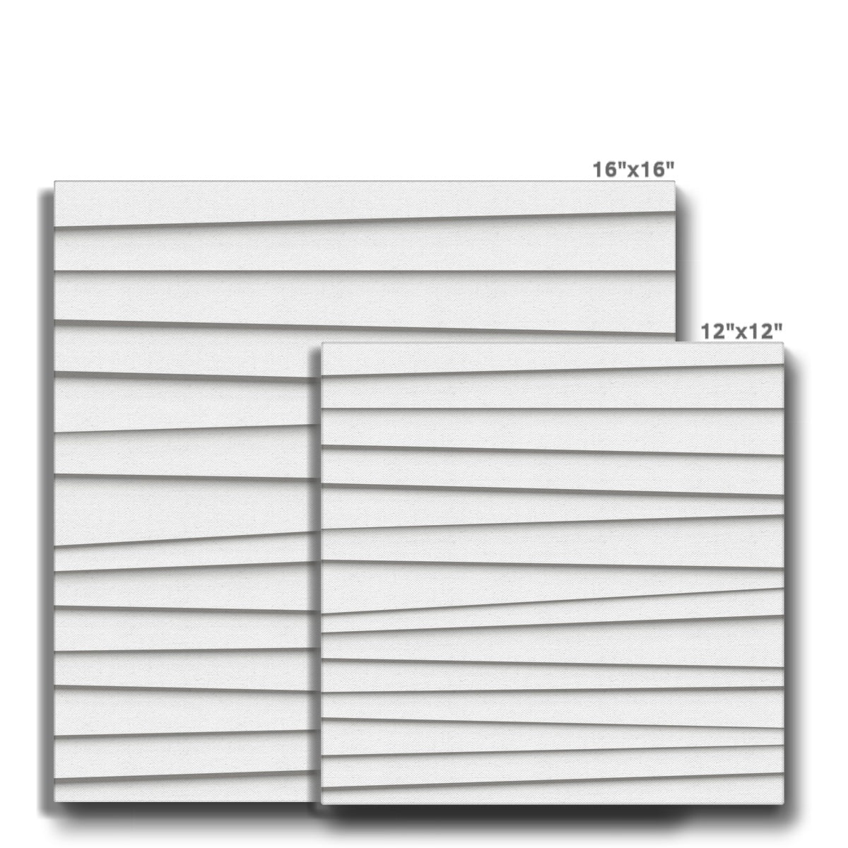 3D Horizontal Lines Art Canvas