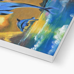 Marine Masterpieces: Dolphin Creations Canvas