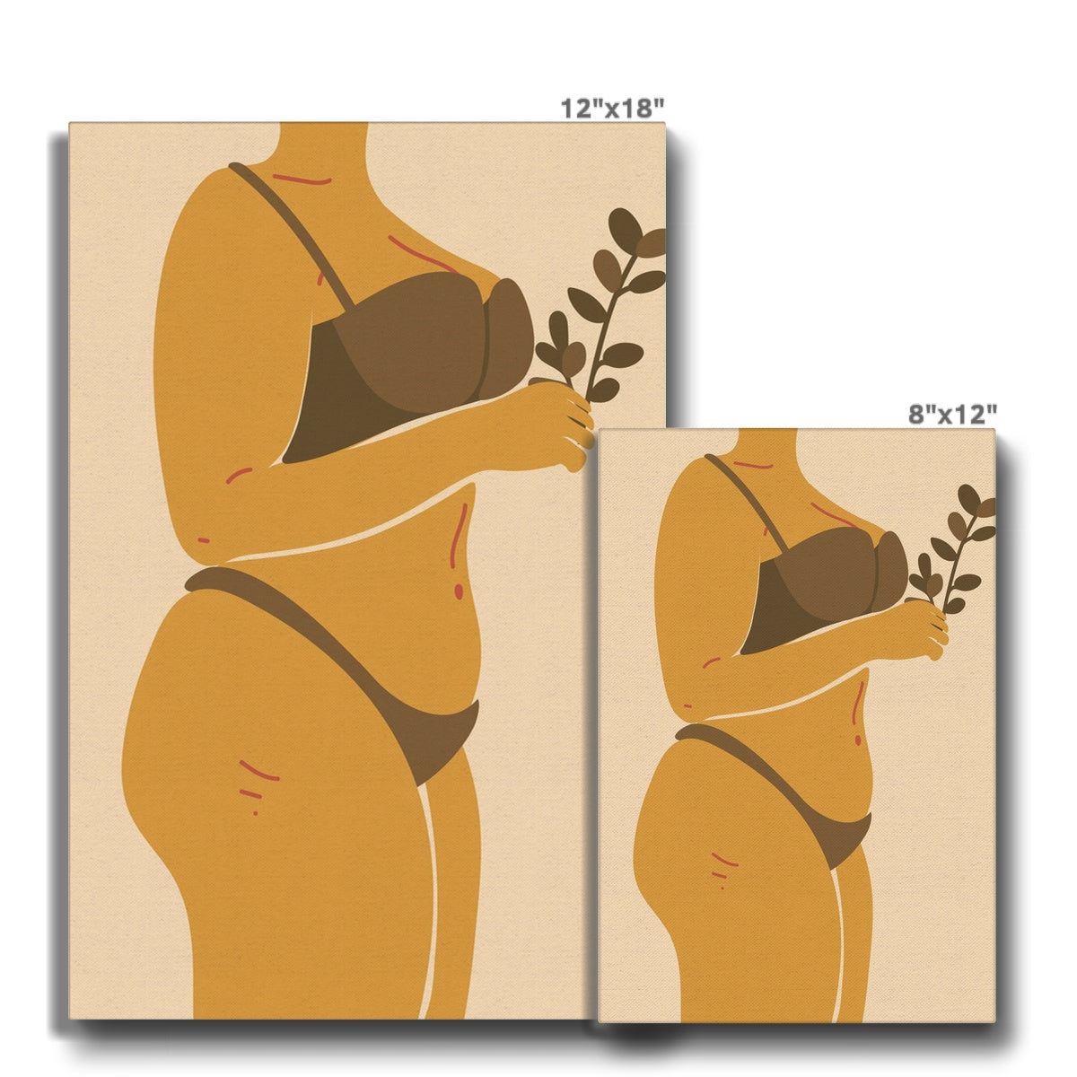 Empowering Body Positivity Canvas Canvas