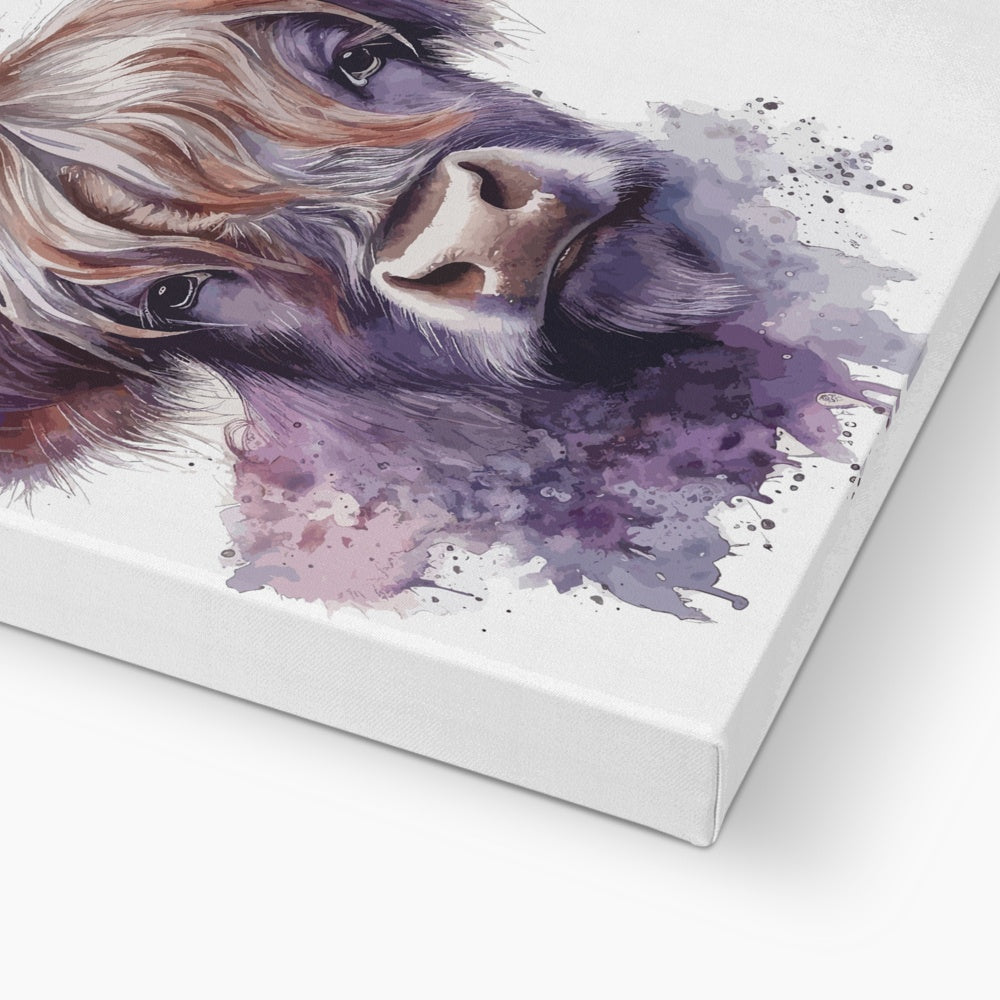 Magical Cow Portrait Canvas