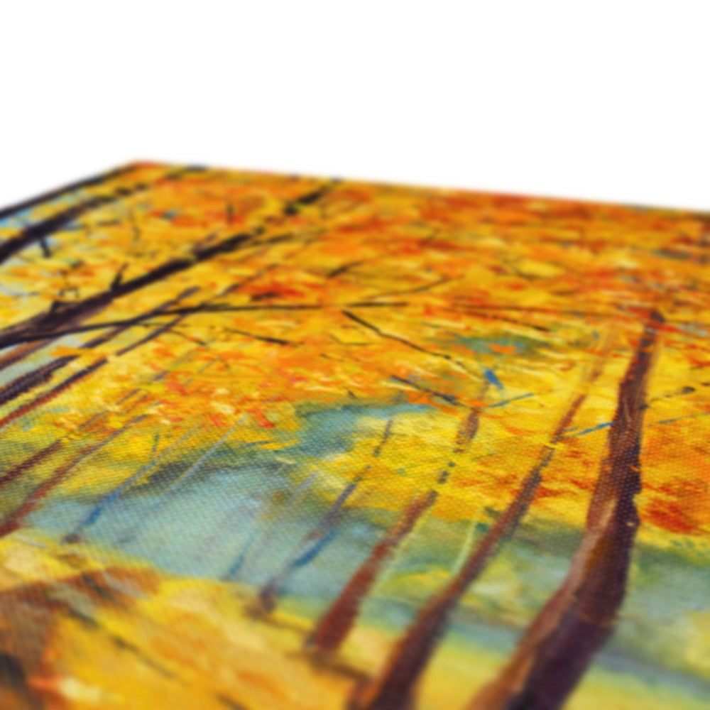 Fall Water Color Art Painting Canvas