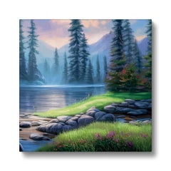 Magical Serenity On The River Art Canvas