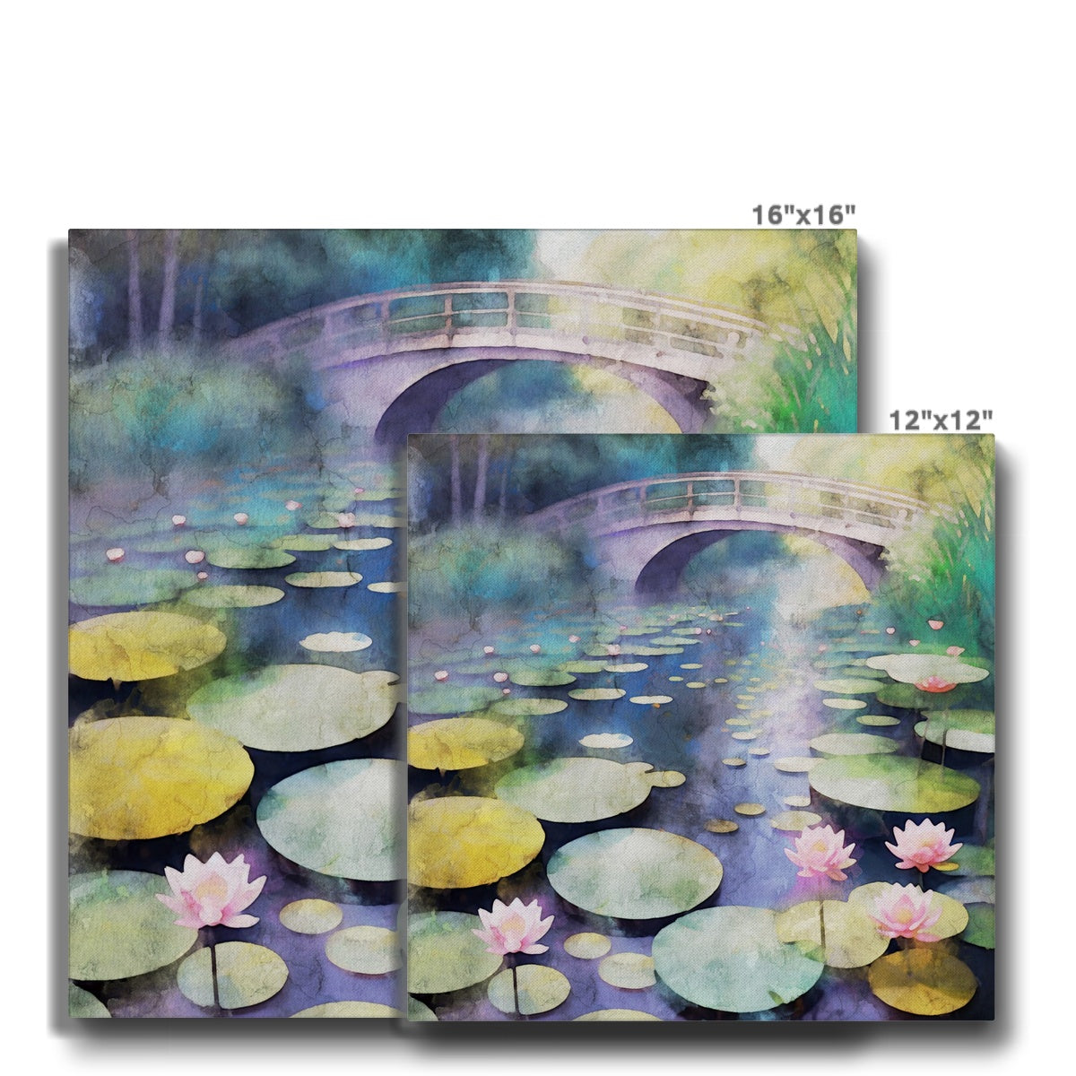 Charming Monet Water Lilies Painting Canvas