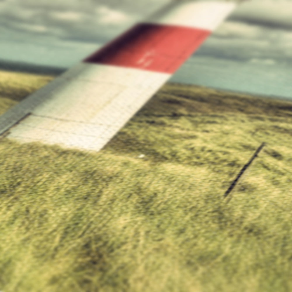 Cloudy Red & White Lighthouse  Canvas