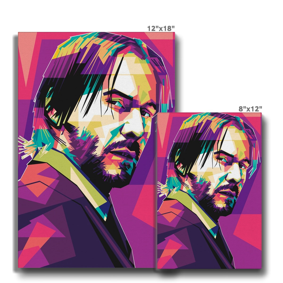 Artistic John Wick Side Portrait Canvas