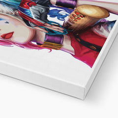 Animated Harley Quinn Portrait Canvas