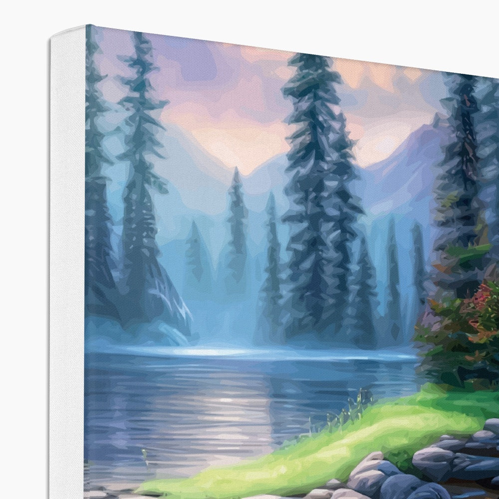 Magical Serenity On The River Art Canvas