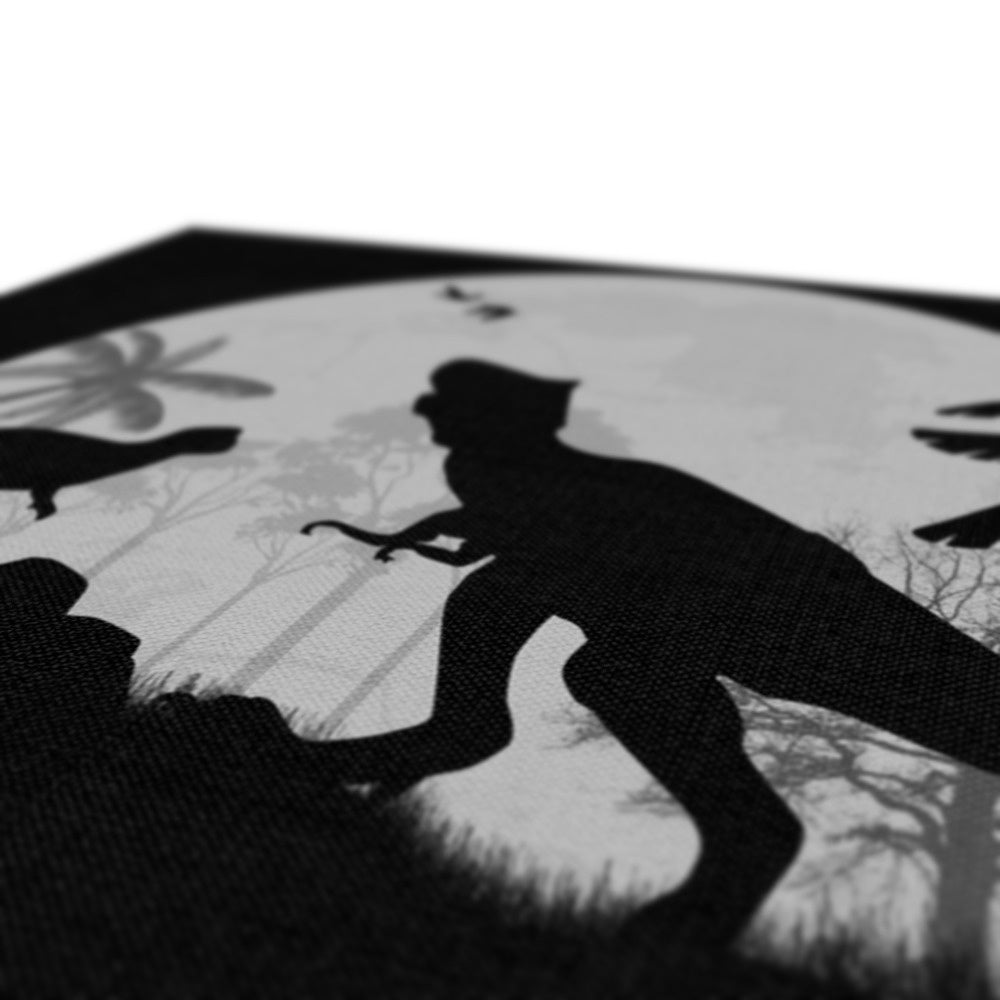 Black & White T-Rex Art Canvas