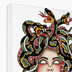 Multicolor Medusa Portrait Canvas