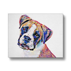 Multi-Colour Terrier Portrait Canvas