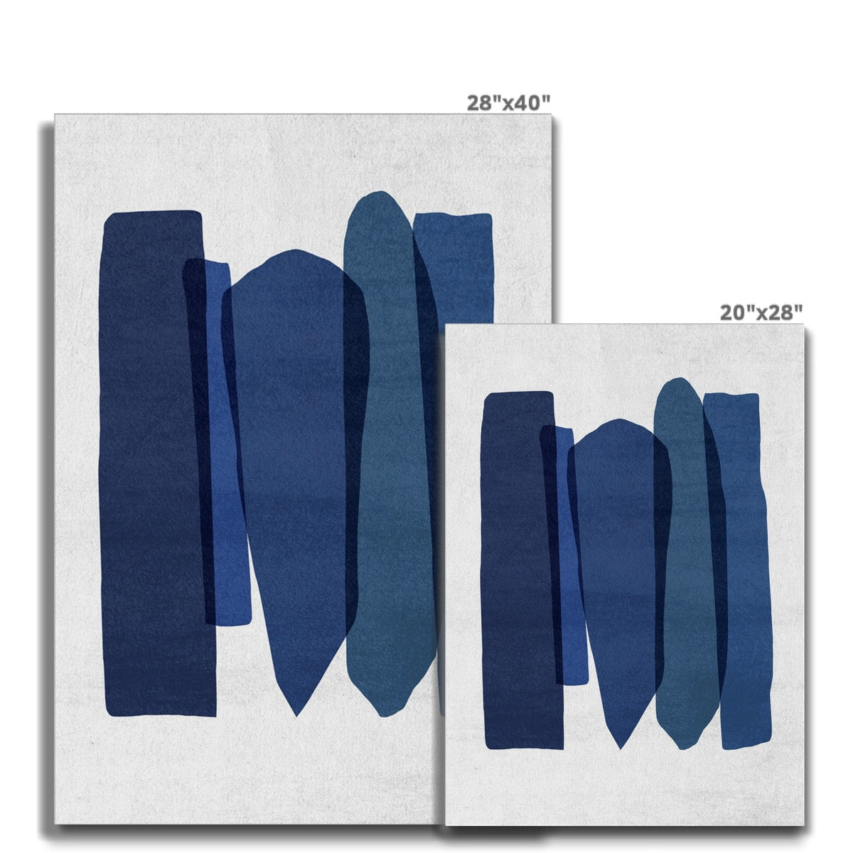 Elegant Blue Abstraction Canvas