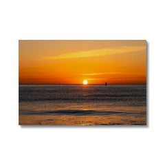 Ocean Sunrise Glow Canvas