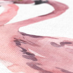 Two Flamingos Intertwined Canvas