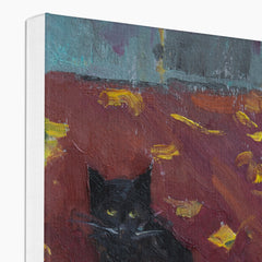 Incredible Black Cats Oil Painting Canvas