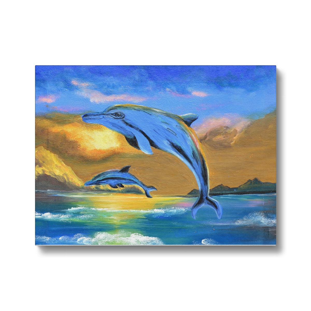 Marine Masterpieces: Dolphin Creations Canvas