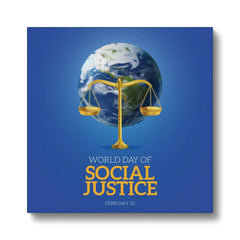 World Day Of Social Justice Fine Art Canvas